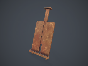 easel - pbr Model 3D