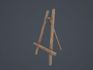 easel - pbr Modelo 3D