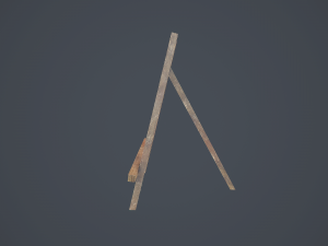 easel - pbr Modelo 3D