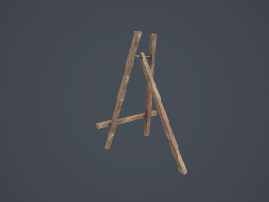 easel - pbr Modelo 3D