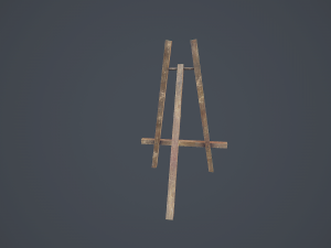 easel - pbr Modelo 3D