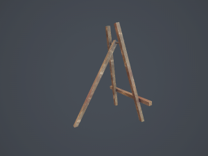 easel - pbr Modelo 3D