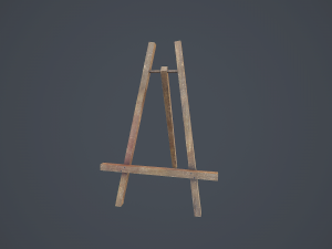 easel - pbr Modelo 3D