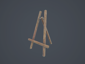 easel - pbr Modelo 3D
