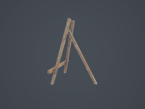 easel - pbr Modelo 3D
