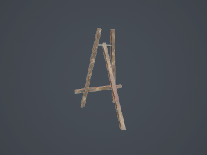 easel - pbr Modelo 3D