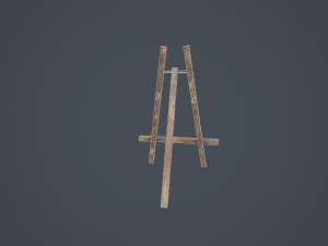 easel - pbr Modelo 3D