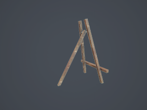 easel - pbr Modelo 3D