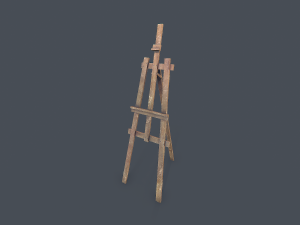 easel stand - pbr Modelo 3D