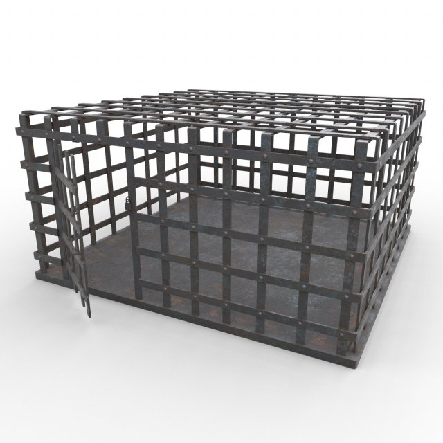 metal cage - pbr 3Dモデル .c4d .max .obj .3ds .fbx .stl .blend 