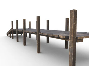 old pier - pbr 3D Model