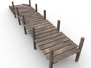 old pier - pbr 3D 모델