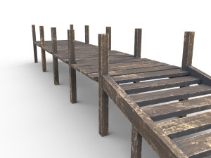 old pier - pbr 3D 모델