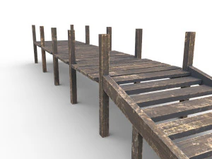 old pier - pbr 3D Model