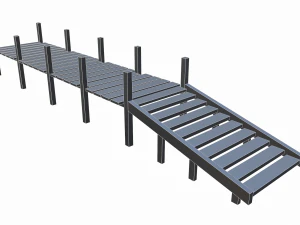 old pier - pbr 3D Model