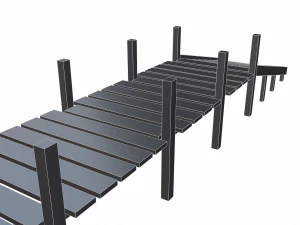 old pier - pbr 3D Model