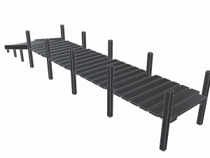 old pier - pbr 3D 모델