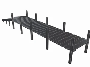 old pier - pbr 3D Model