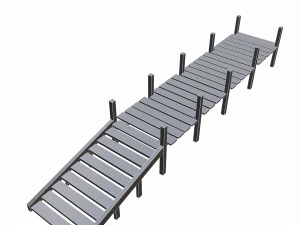 old pier - pbr 3D Model