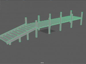 old pier - pbr 3D 모델