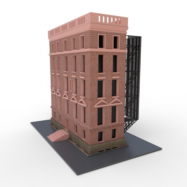 nyc building 1 - pbr 3D Model .c4d .max .obj .3ds .fbx .stl .blend