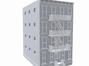 nyc building 3 - pbr Model 3D