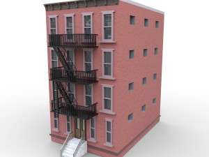 nyc building 3 - pbr Model 3D