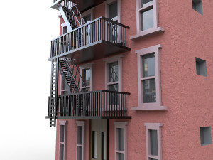 nyc building 3 - pbr Model 3D