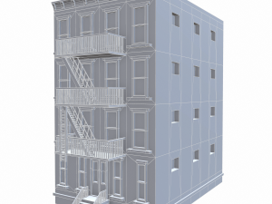 nyc building 3 - pbr Model 3D