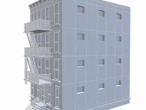 nyc building 3 - pbr Model 3D