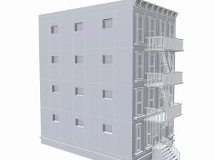 nyc building 3 - pbr Model 3D