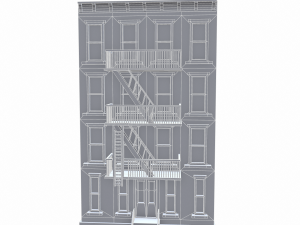 nyc building 3 - pbr Model 3D