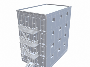 nyc building 3 - pbr Model 3D