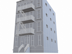nyc building 3 - pbr Model 3D