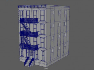 nyc building 3 - pbr Model 3D