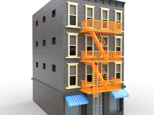 nyc building 4 - pbr 3Dモデル