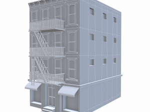 nyc building 4 - pbr Model 3D