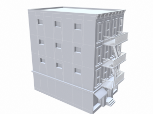 nyc building 4 - pbr Model 3D