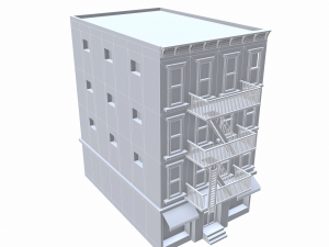 nyc building 4 - pbr Model 3D