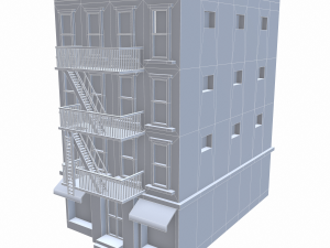 nyc building 4 - pbr Model 3D