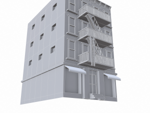 nyc building 4 - pbr Model 3D