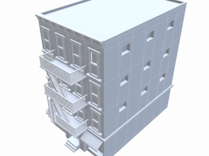 nyc building 4 - pbr Model 3D