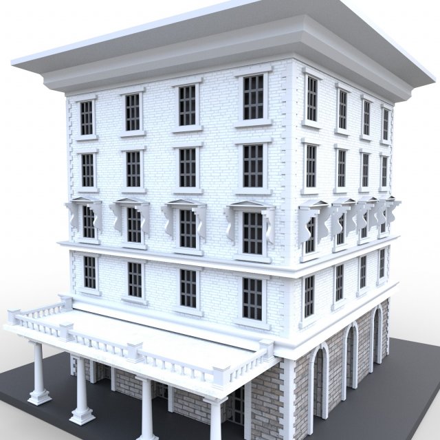 nyc building 5 - pbr Modèle 3D .c4d .max .obj .3ds .fbx .stl .blend 