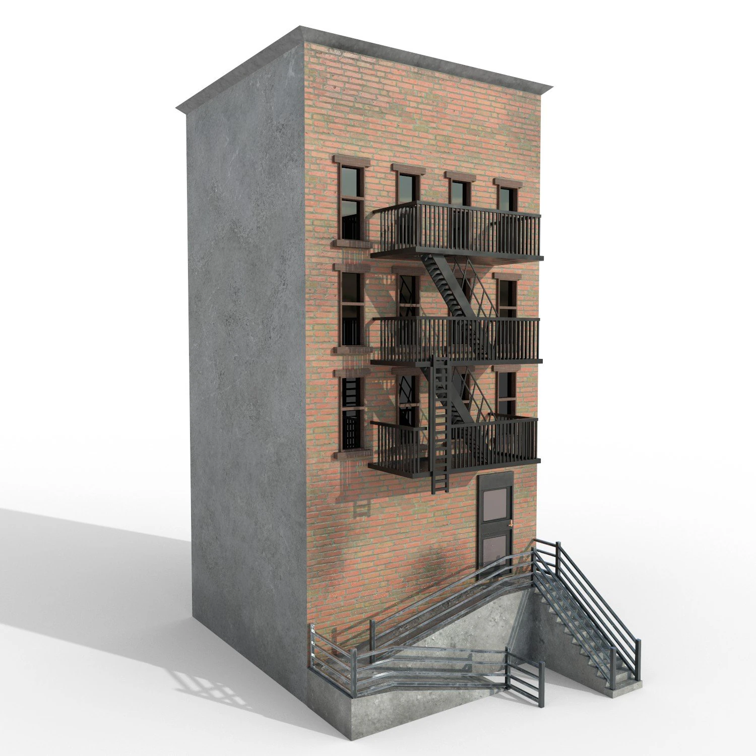 nyc building 6 - pbr 3D Model .c4d .max .obj .3ds .fbx .stl .blend 