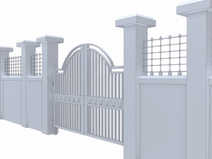 garden wall - pbr 3D Модель