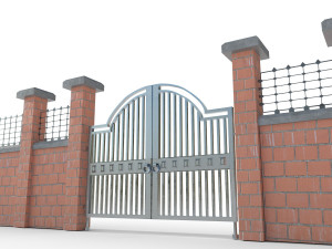 garden wall - pbr 3D Модель