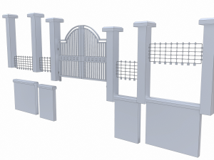garden wall - pbr 3D Модель