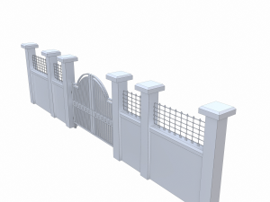 garden wall - pbr 3D Модель