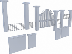 garden wall - pbr 3D Модель