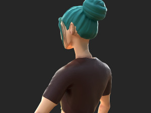 character stylized girl 3D Модель